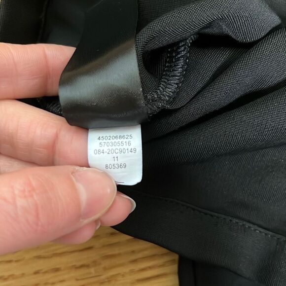 Black Label by Chico's Stretchable Wide Leg Pants Women's Legging Size Medium - Picture 10 of 10